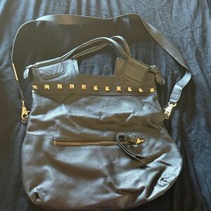 Stylish Black Studded Bag
